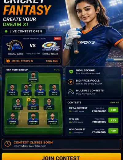 Appbhejo (app ka link bhejo) fantasy cricket & matchday visual 3